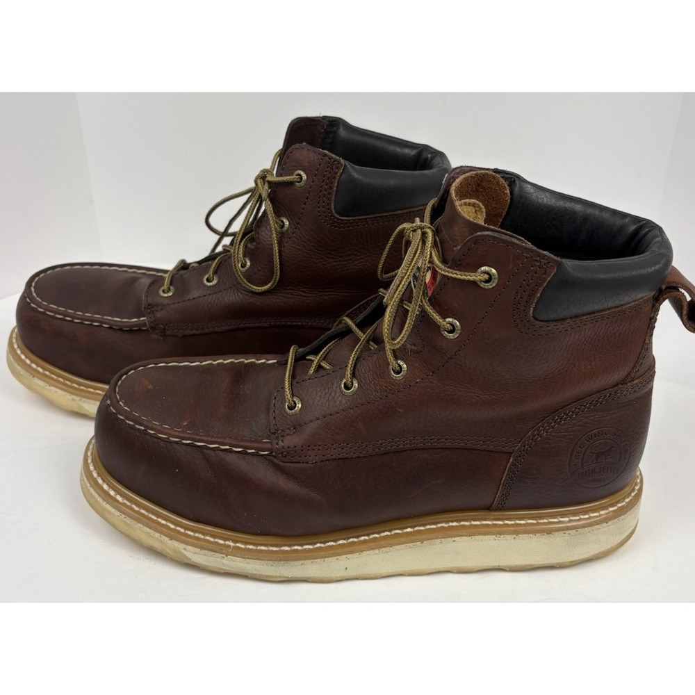 Red Wing Shoes Irish Setter Boots Brown Leather Moc Toe 83606. Men's 12.